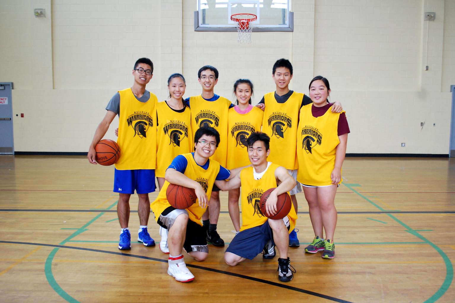 Intramural basketball team picture
