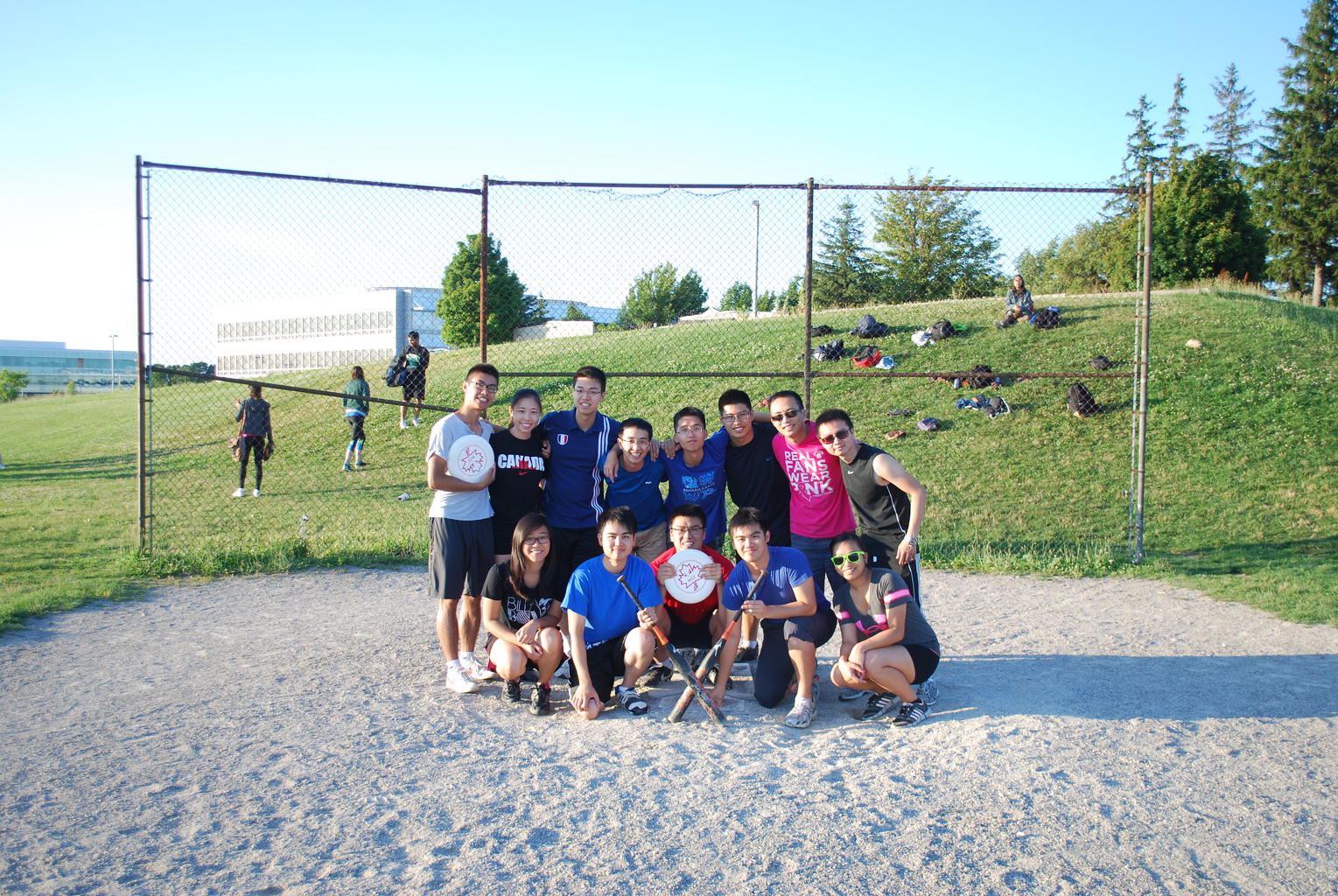 Intramural softball team picture